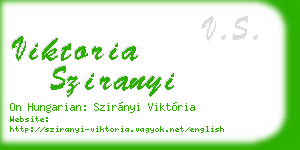 viktoria sziranyi business card
